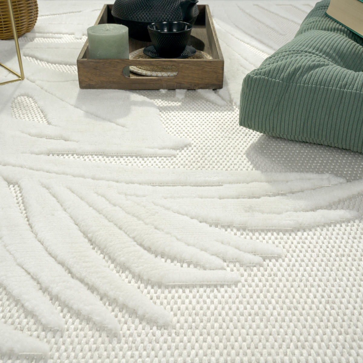 OUTDOORTEPPICH 140/200 cm Livorno 675 - Creme, Textil (140/200cm) - Paco Home