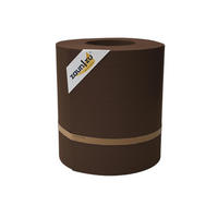 SICHTSCHUTZSTREIFEN Rille Maxi Rolle für Doppelstabmatten 24cm hoch Braun 26m - Braun, Kunststoff (2600/24cm) - ZAUN|ZU
