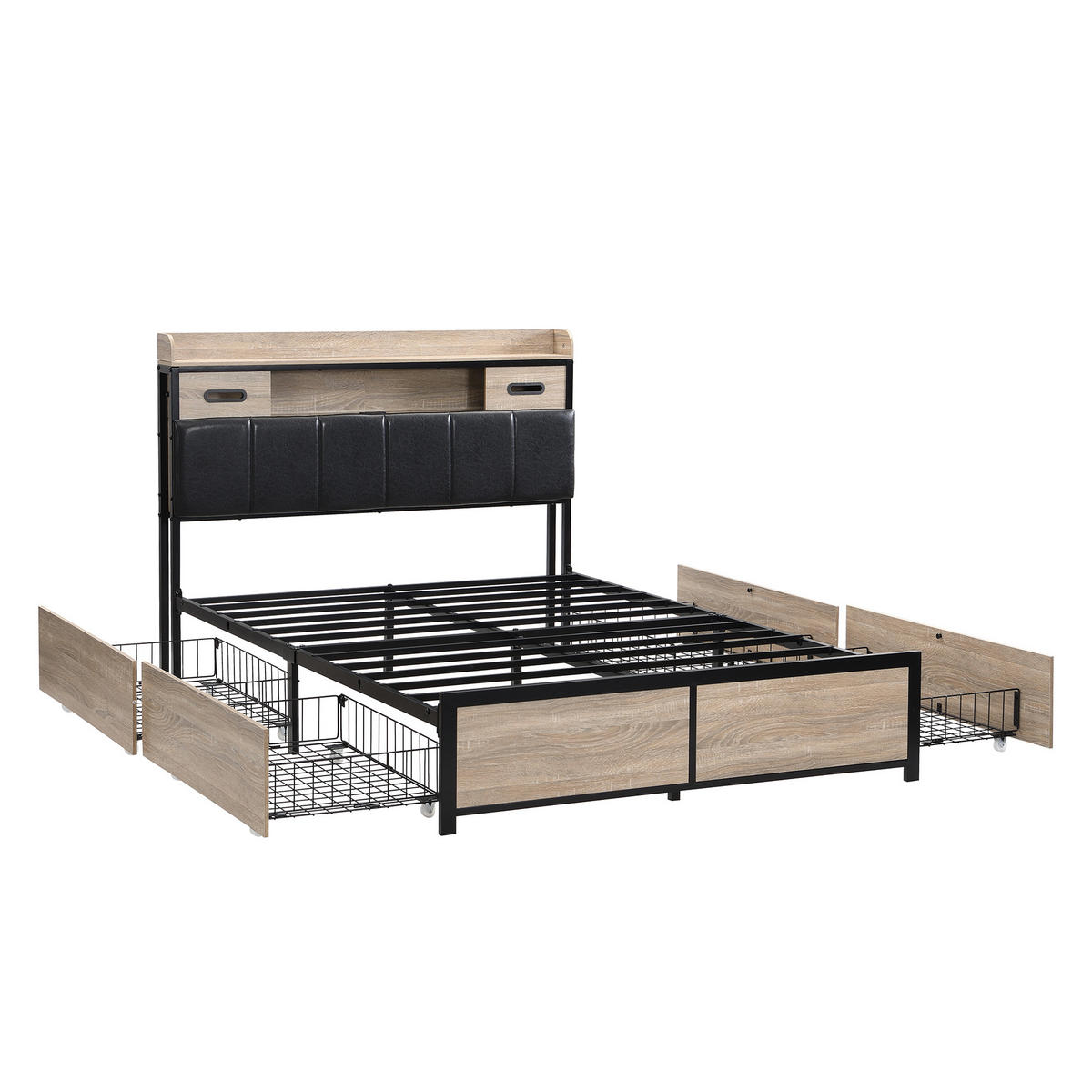 CANAPEA EXTENSIBILĂ bej din catifea reiată, model cu 2 straturi - bej, lemn - Urban Meuble