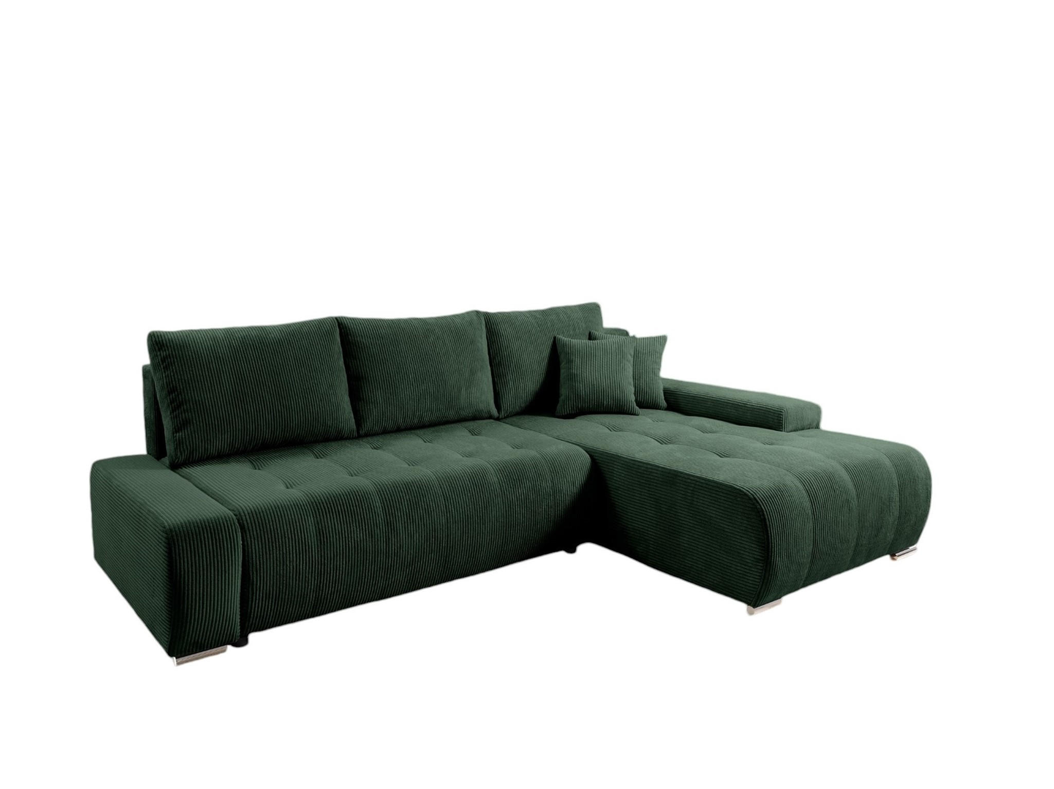 ECKSOFA Vogar In Poso - Grün, Holzwerkstoff/Textil (265/185cm) - Fun Möbel