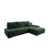 ECKSOFA Vogar In Poso - Grün, Holzwerkstoff/Textil (265/185cm) - Fun Möbel