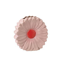 VASE BLUME Rosa - Pink, Keramik (26.5cm) - J-Line