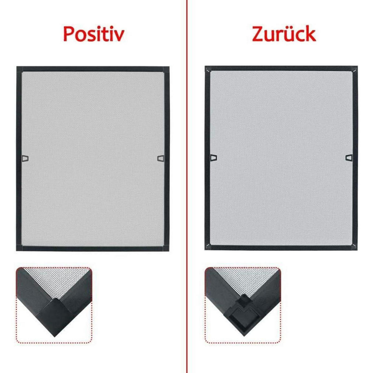 FLIEGENGITTER Fenster 100 x 120 cm Anthrazit - Anthrazit, Metall (100/1/120cm)