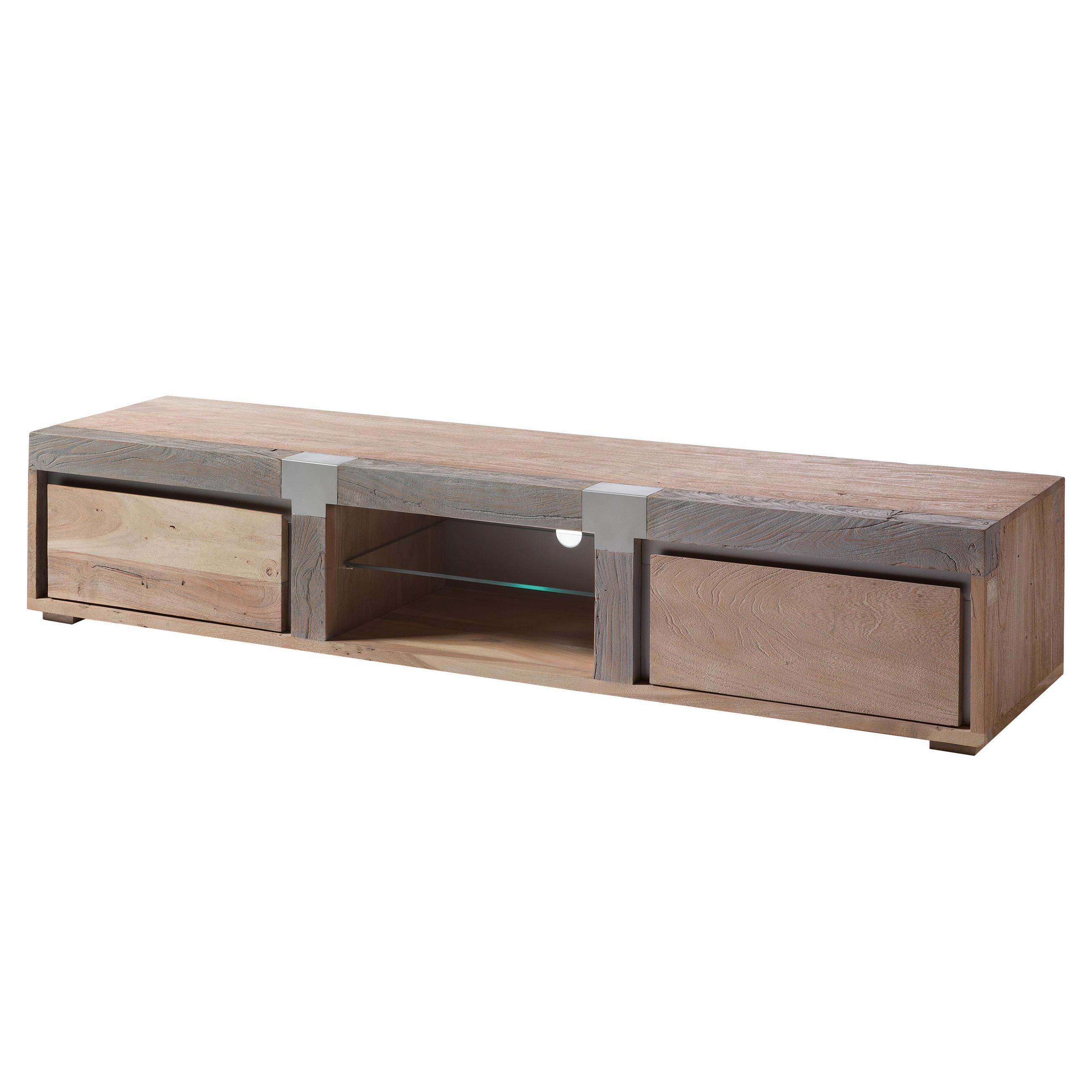 Massivmoebel24 Tv-Board Beige 205x39x48 cm