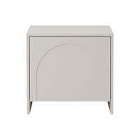 NACHTTISCH - 52 cmcm x 40 cmcm - Holz, Platte - Beige - NALYRA - Beige, Holz (52/50/40cm) - Vente-Unique