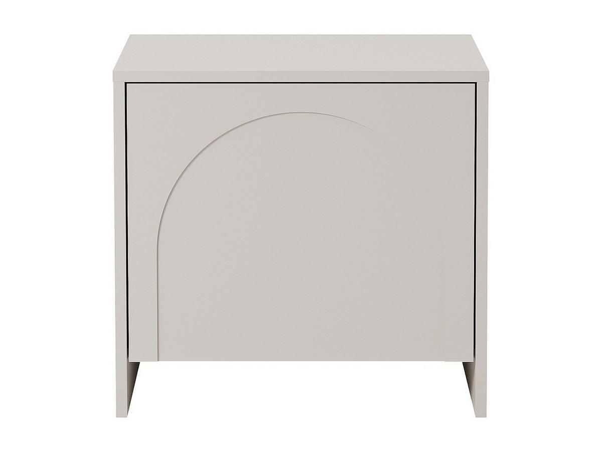 NACHTTISCH - 52cm x 40cm - MDF - beige - NALYRA - Beige, Holz (52/50/40cm) - Vente-Unique