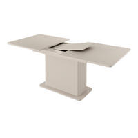 AUSZIEHBARER Tisch 160-200 cm Brando, geriffelter Basis, Beige - Beige, Holz (90/160/75cm) - Emporius
