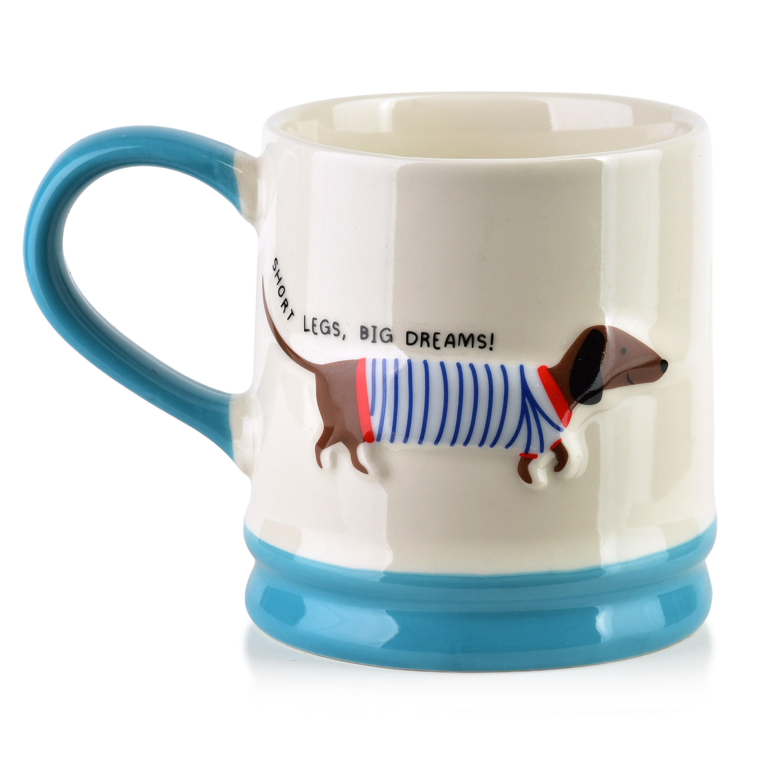 TASSE Doxie 8/12,3/9,2cm Porzellan - Türkis, Keramik (0.32L) - Mondex