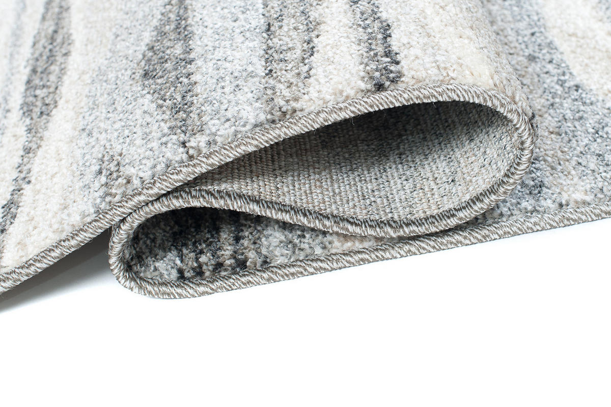 TEPPICHLÄUFER SARI grau abstrakt 70/500 cm - Grau, Textil (70/500cm) - Tapiso
