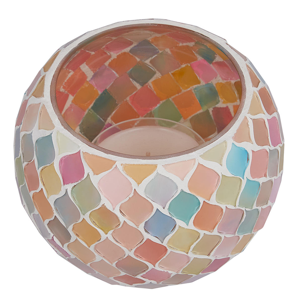 WINDLICHT (4er Set) Pastel Lights - Multicolor, Metall (12/9/12cm) - Butlers
