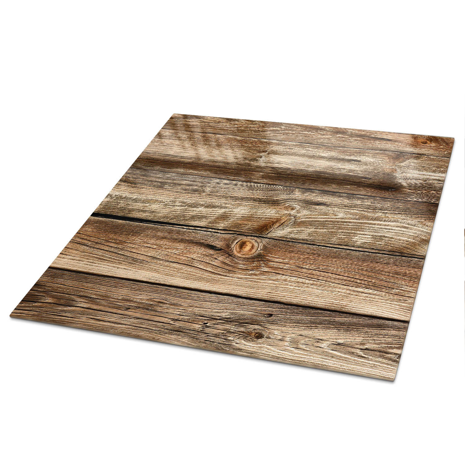 TISCHPLATTE 50x50 cm – Holzbretter - Blau, Glas (50/50/0.4cm) - Wallfluent