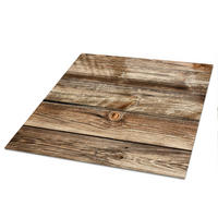 TISCHPLATTE 50x50 cm – Holzbretter - Blau, Glas (50/50/0.4cm) - Wallfluent