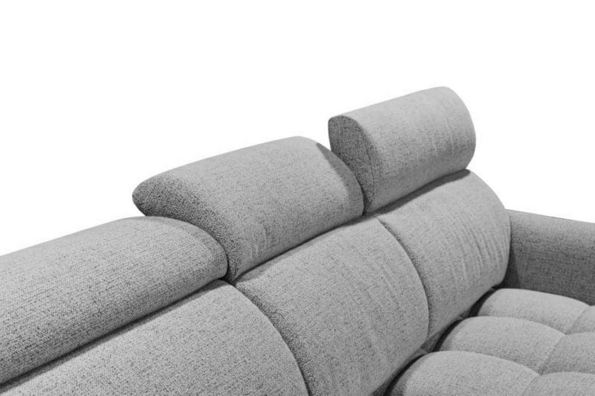 ECKSOFA mit elektrischer Sitztiefenverstellung und Bettkasten - Chromfarben/Kaschmir, Holz/Holzwerkstoff (282/216cm) - ed exciting design