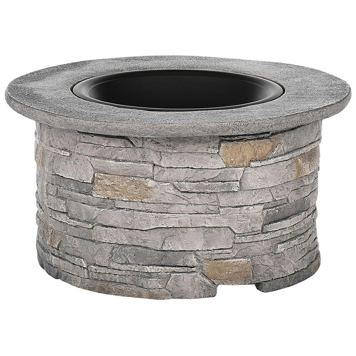 FEUERSTELLE hellgrau Leichtbeton rund Tambora - Grau, Stein (92/48/92cm)