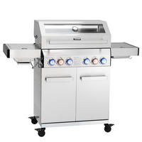 GASGRILL Platinum Yamara 4+2 - Silberfarben, Metall (140/117/55cm) - TAINO