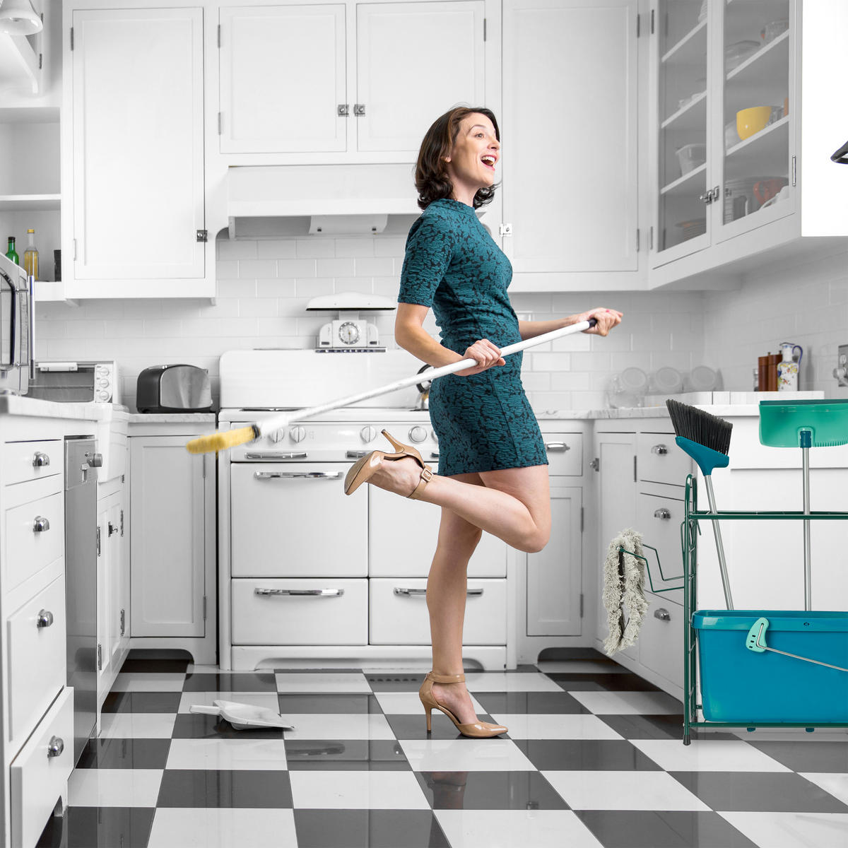 GARTENGERÄTEHALTER - Dunkelgrün, Metall (80/68/35cm) - Relaxdays