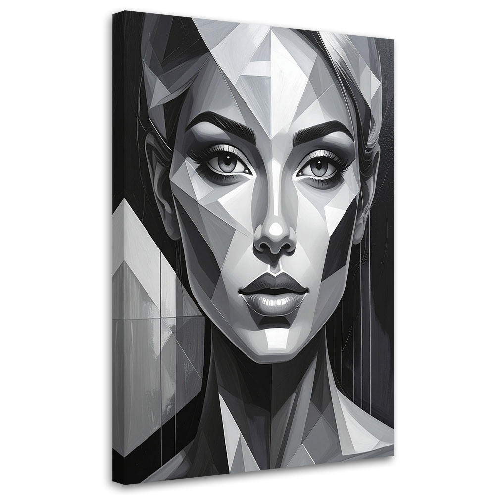 Feeby Leinwandbild Schwarz 80x120 cm