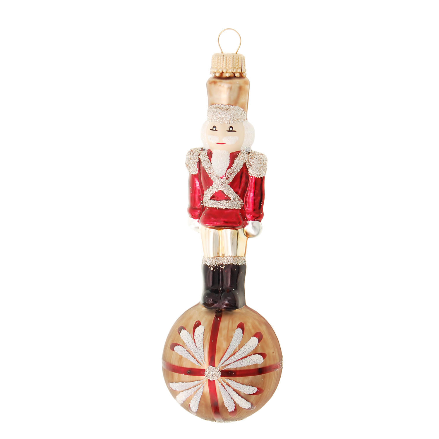 Krebs Glas Lauscha Christbaumschmuck Mehrfarbig 5x11x5 cm