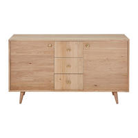 WASCHBECKENUNTERSCHRANK - 145 cm x 50.5 cm - Holz, Platte - Naturfarben Hell - ZARENO - Naturfarben, Holz (145/80/50.5cm) - Vente-Unique