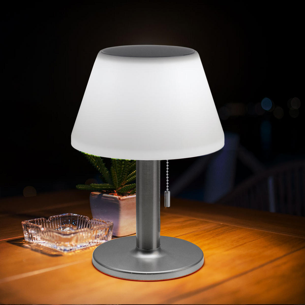 LED AUSSENLEUCHTE Metall Silber 2er Set - Silberfarben, Metall (18.5/18.5/28cm)