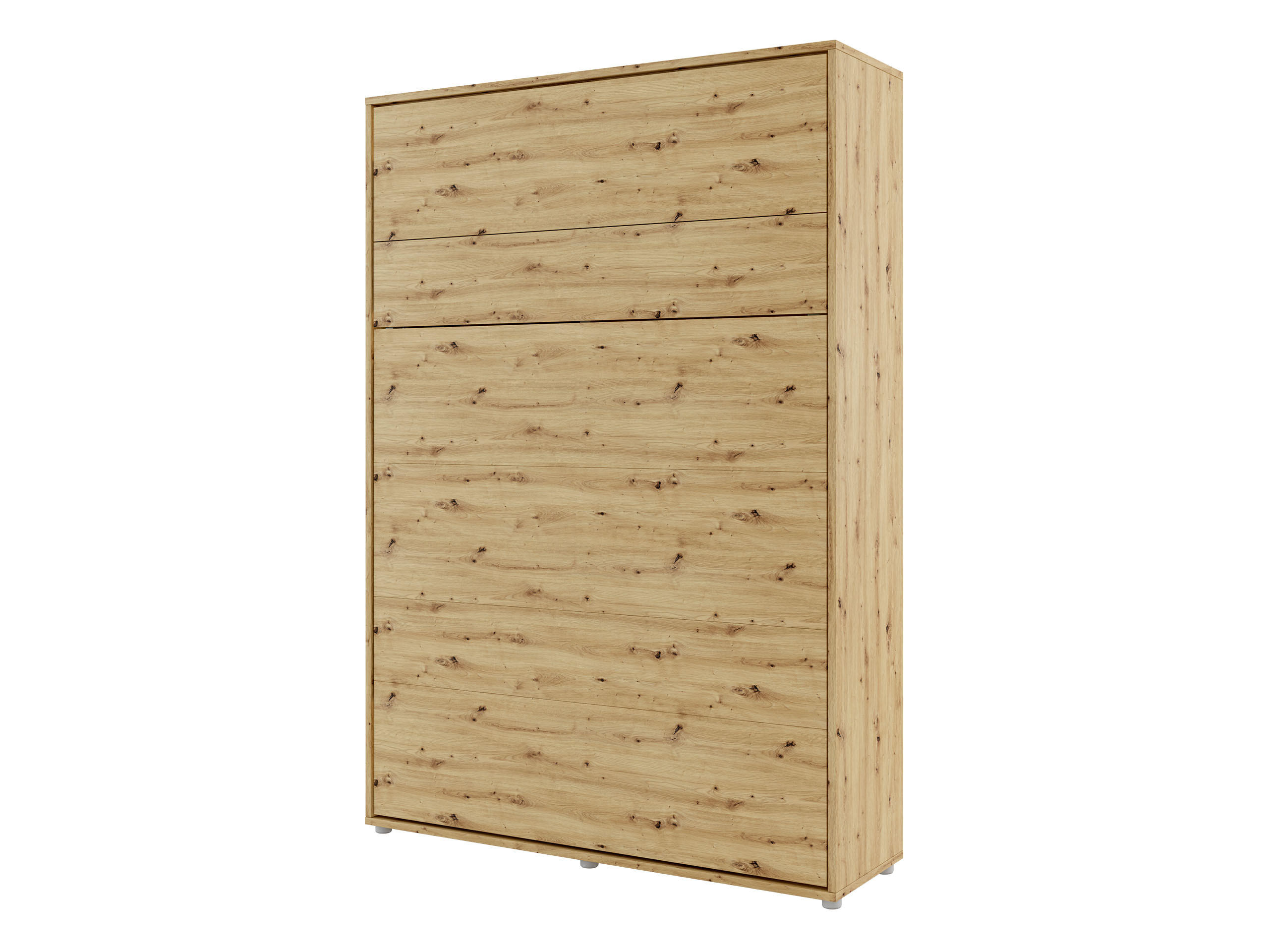 SCHRANKBETT Bed-Concept BC-01 140x200 mit weißer LED Beleuchtung - Eiche Artisan/Grau, Holz/Holzwerkstoff (140/200cm) - MIRJAN24