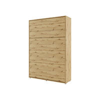 SCHRANKBETT Bed-Concept BC-01 140x200 mit zwei LED-Lampe - Eiche Artisan/Grau, Holz/Holzwerkstoff (140/200cm) - MIRJAN24