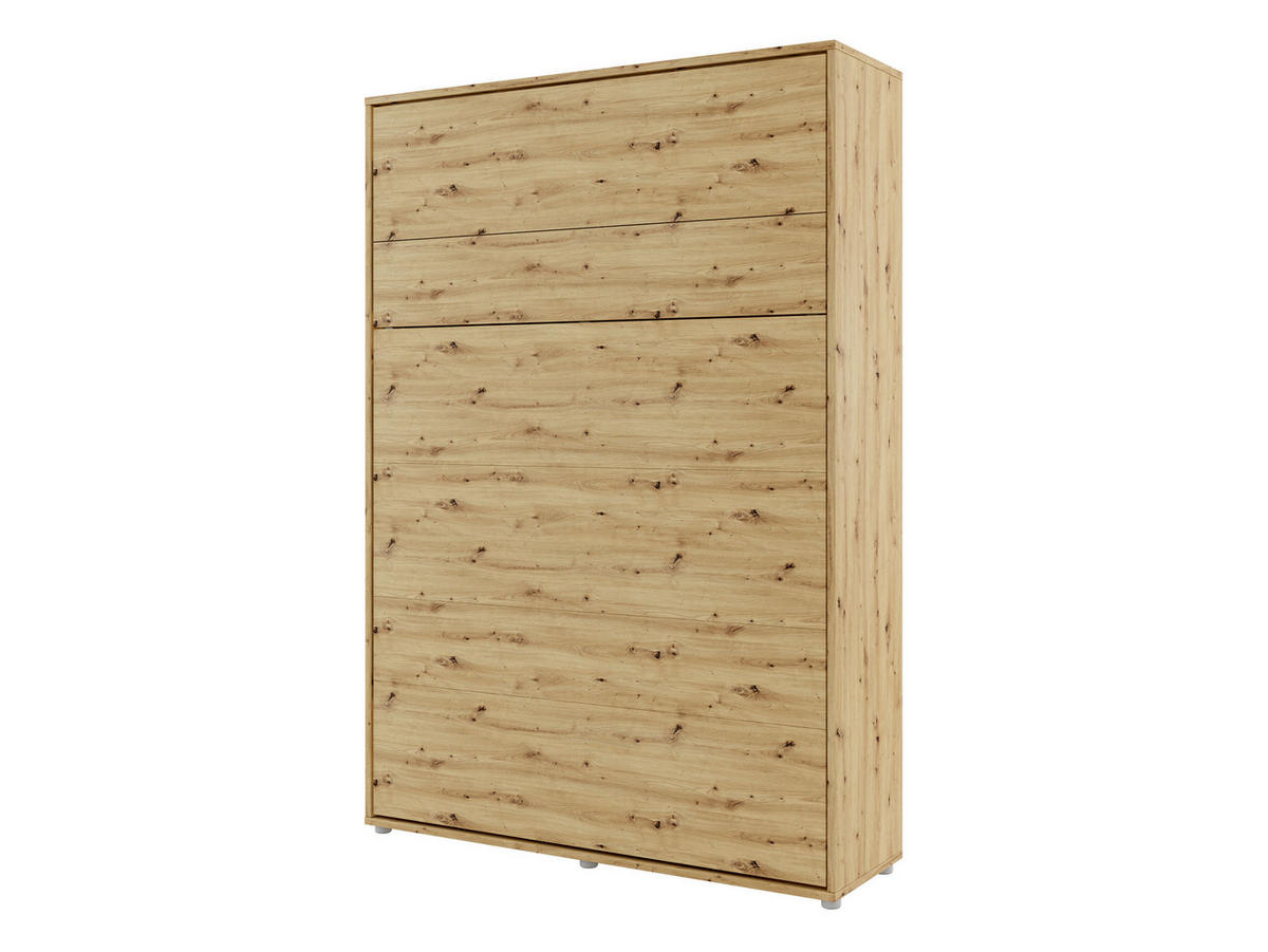 SCHRANKBETT Bed-Concept BC-01 140x200 mit zwei LED-Lampe - Eiche Artisan/Grau, Holz/Holzwerkstoff (140/200cm) - MIRJAN24