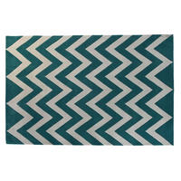 TEPPICH 160 x 230 x 2 cm Polyester Zick-Zack zweifarbig - Multicolor, Kunststoff (160/230cm) - DKD Home Decor