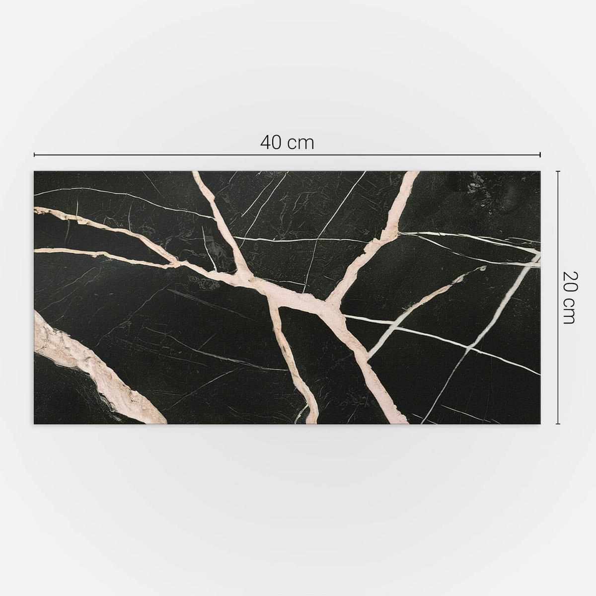 WANDPANEEL 10x 40x20 cm selbstklebend Quenira - Anthrazit, Kunststoff (20/1.6/40cm) - Wallfluent