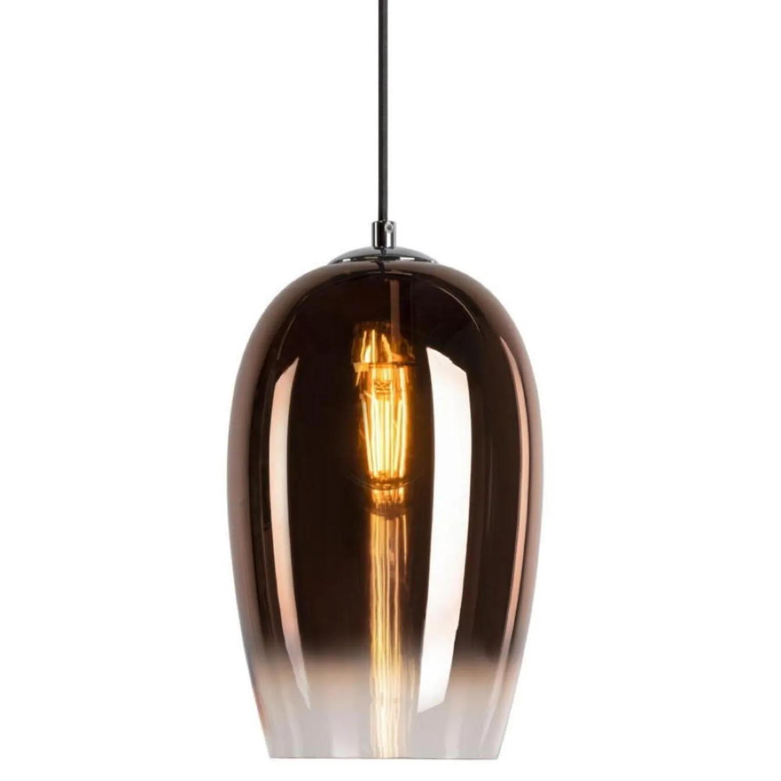 PENDELLEUCHTE Pantilo Oval Set Kupfer - Kupferfarben, Glas (9/9/278.5cm) - SLV