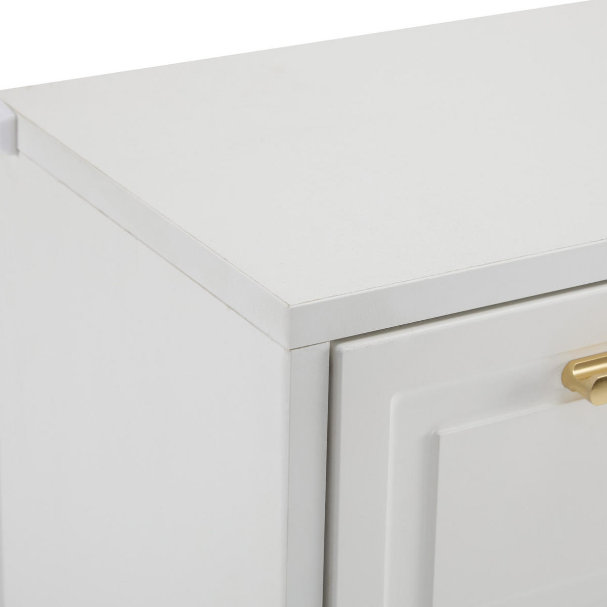 SCHUHSCHRANK aus Spanplatte 95x24x107,5cm in Weiß mit Schubladen - Weiß, Holzwerkstoff (95/107.5/24cm) - Modfu