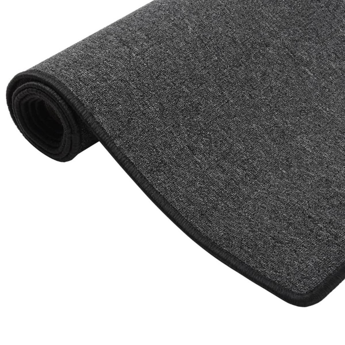 TEPPICHLÄUFER Anthrazit 50/300 Cm - Anthrazit, Kunststoff (300/50cm) - vidaXL
