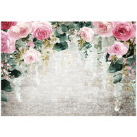 FOTOTAPETE Blumen Hängend Rosa 250x175 cm - Multicolor, Papier (250/175cm) - Wallarena