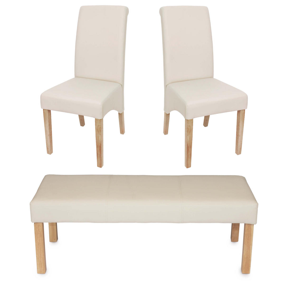 ESSZIMMERGARNITUR Beige 3er-Set - Beige, Textil (120/43/49cm) - MCW