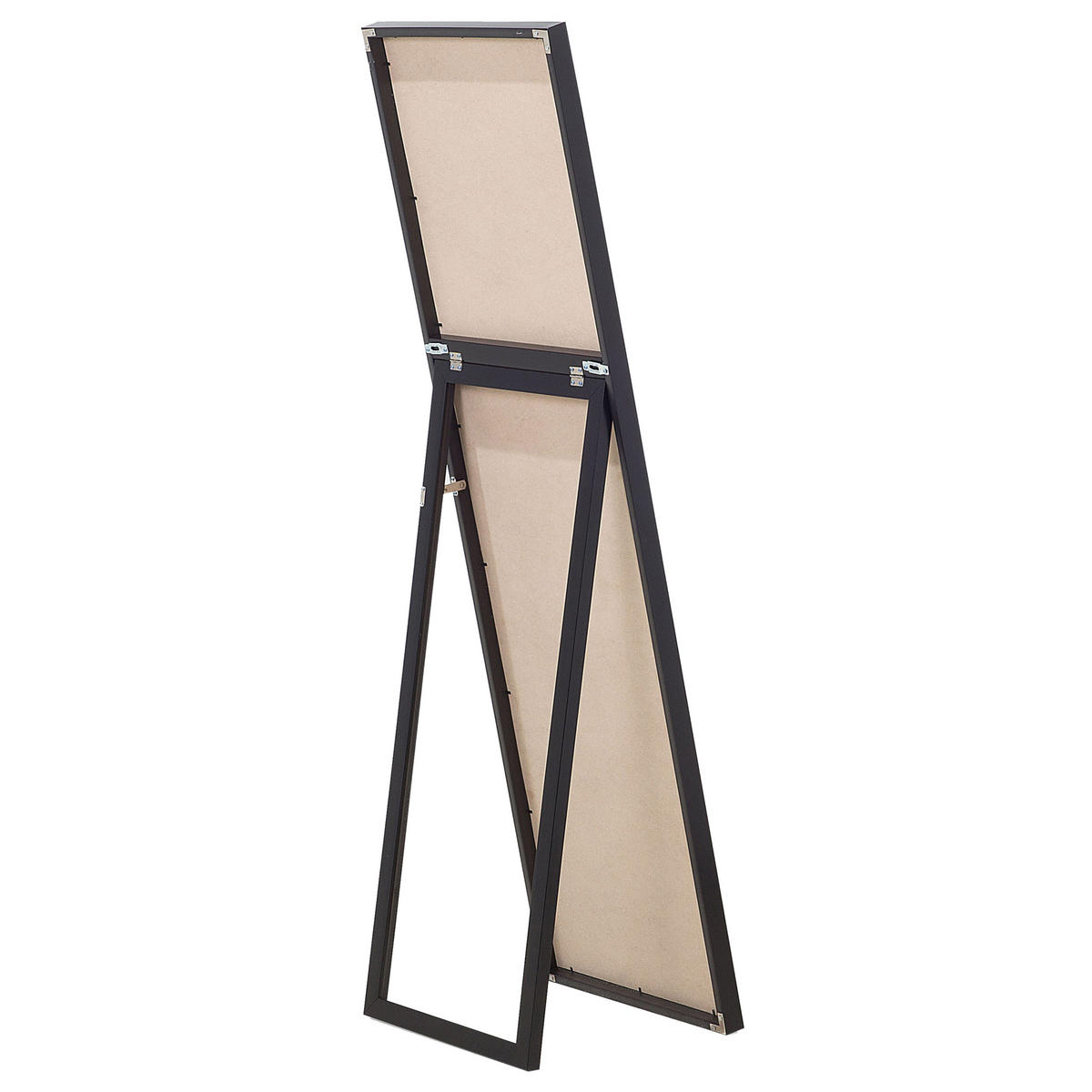 STEHSPIEGEL schwarz rechteckig 40/140 cm Torcy - Schwarz, Kunststoff (40/140/3cm) - Beliani