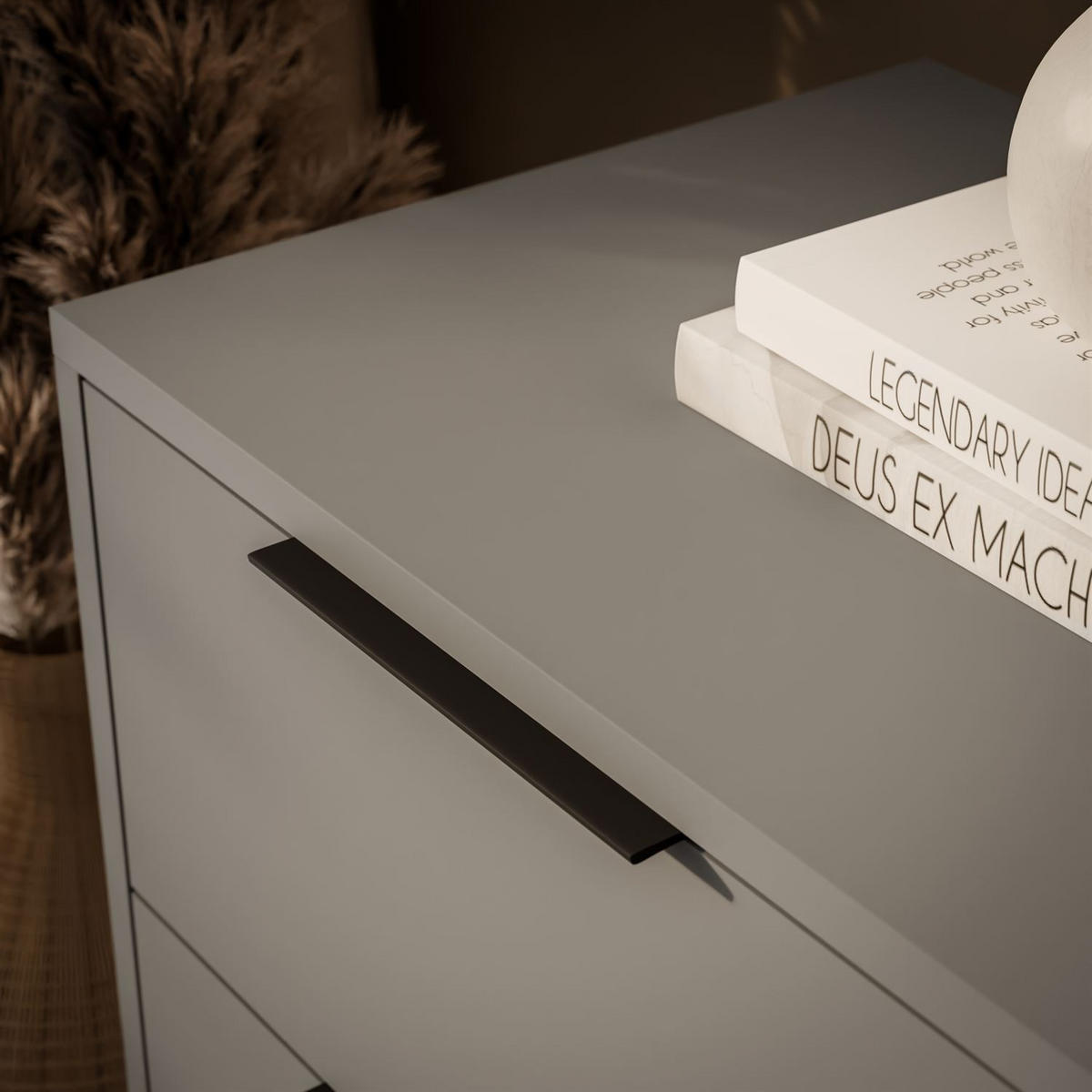 KOMMODE NELA mit Lamellen, Grau/Artisan - Grau, Holzwerkstoff (105/86/45cm) - Lookway