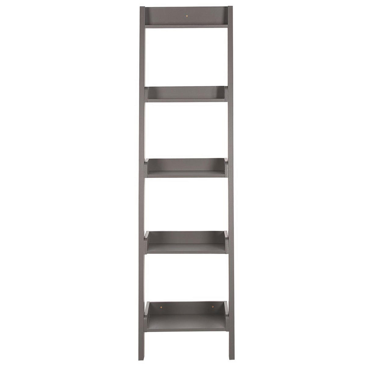 BÜCHERREGAL 5 Fächer Mobile Duo - Grau, Holzwerkstoff (45/166/36cm) - Beliani
