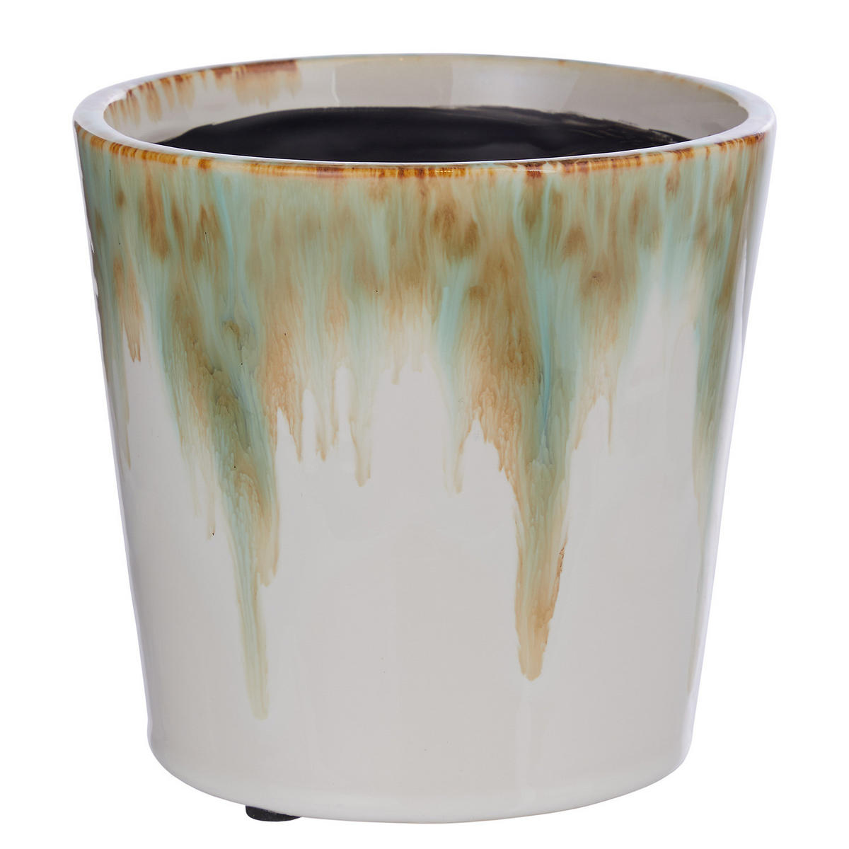 BLUMENÜBERTOPF Gradient - Beige, Keramik (14/13/14cm) - BUTLERS