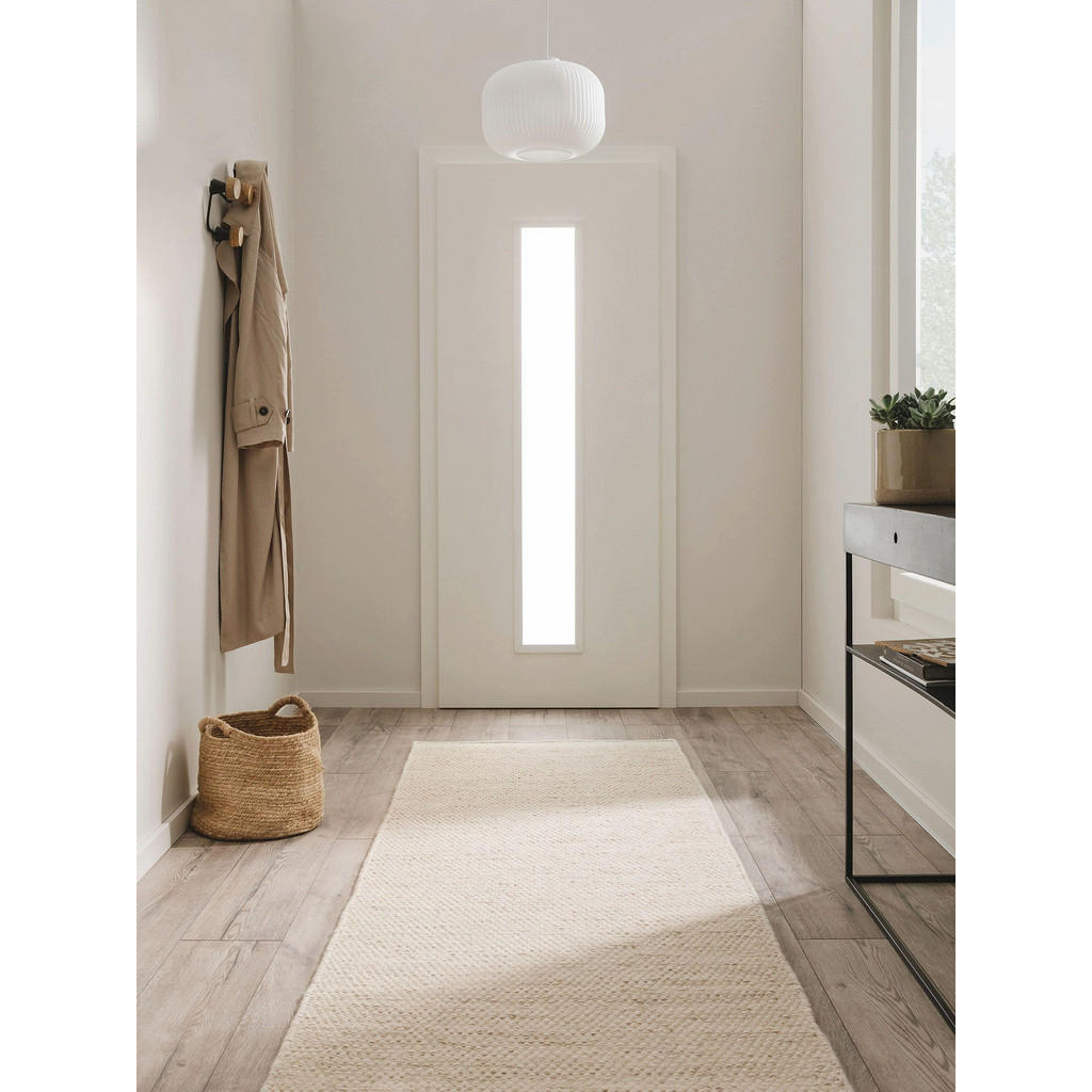 Thumbnail - benuta Pure Wollteppich-Läufer, Creme, Textil, Beton Optik, Rechteckig, 80x250 cm, pflegeleicht, Teppiche & Böden, Teppi...