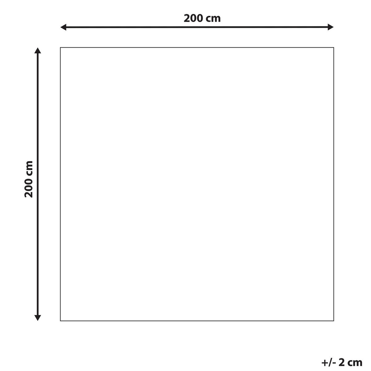 VINTAGE-TEPPICH Ezine 200/200 cm - Beige, Textil (200/200cm) - Beliani