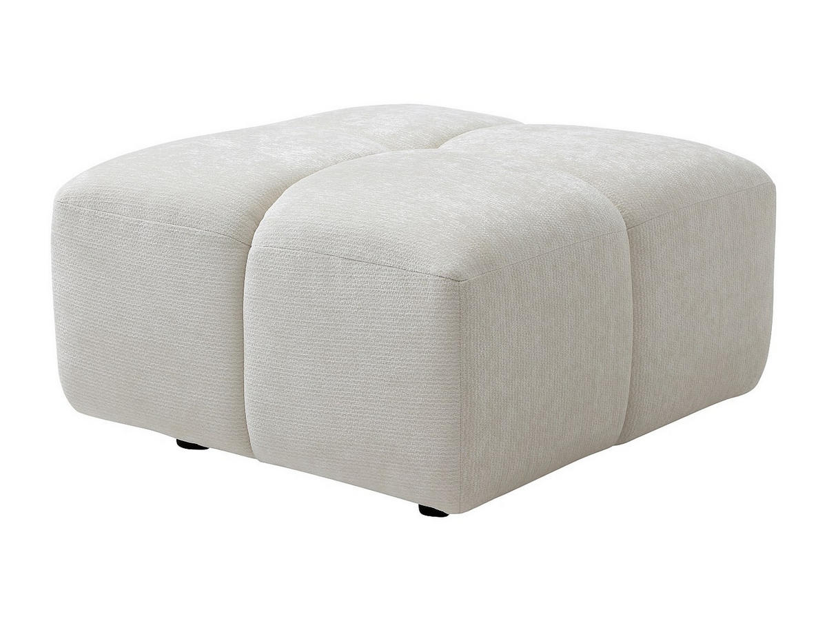 SITZHOCKER - 1 Person - Stoff - Gebrochenes Weiß - CARLIVI - Weiß, Textil (78/42/78cm) - Vente-Unique