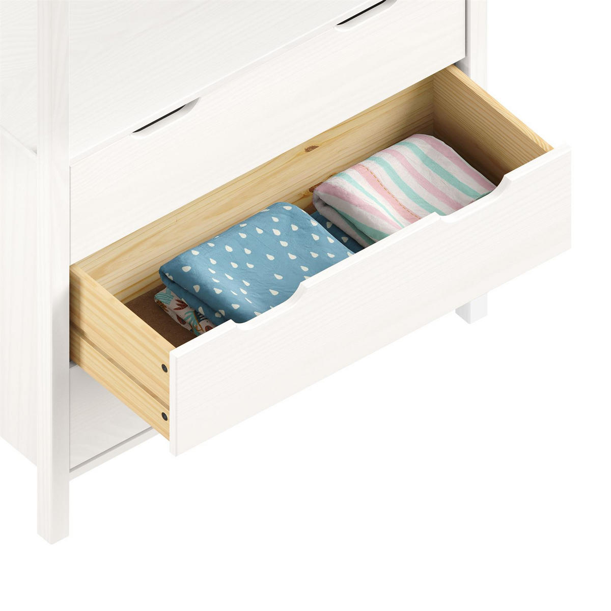 KOMMODE AMIRA - Weiß, Holz (83/152/41cm) - IDIMEX