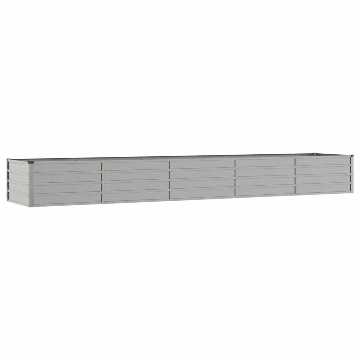 HOCHBEET aus Cortenstahl ISAK unten offen Metall 400x80x45 cm - Braun, Metall (400/45/80cm) - DELUKE