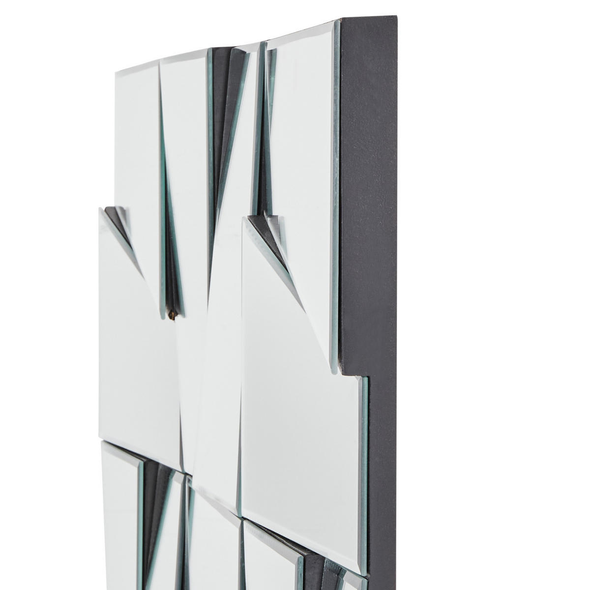 WANDSPIEGEL 80/80 cm Silber Ancemont - Silberfarben, Glas (80/80/2cm) - Beliani