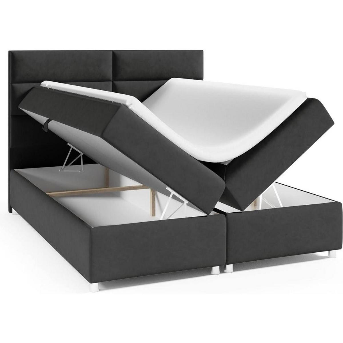 BOXBETT Trinity K-4 Bonellfederkern inkl. Topper - Mintgrün, Holz/Holzwerkstoff (180/200cm) - Best For Home