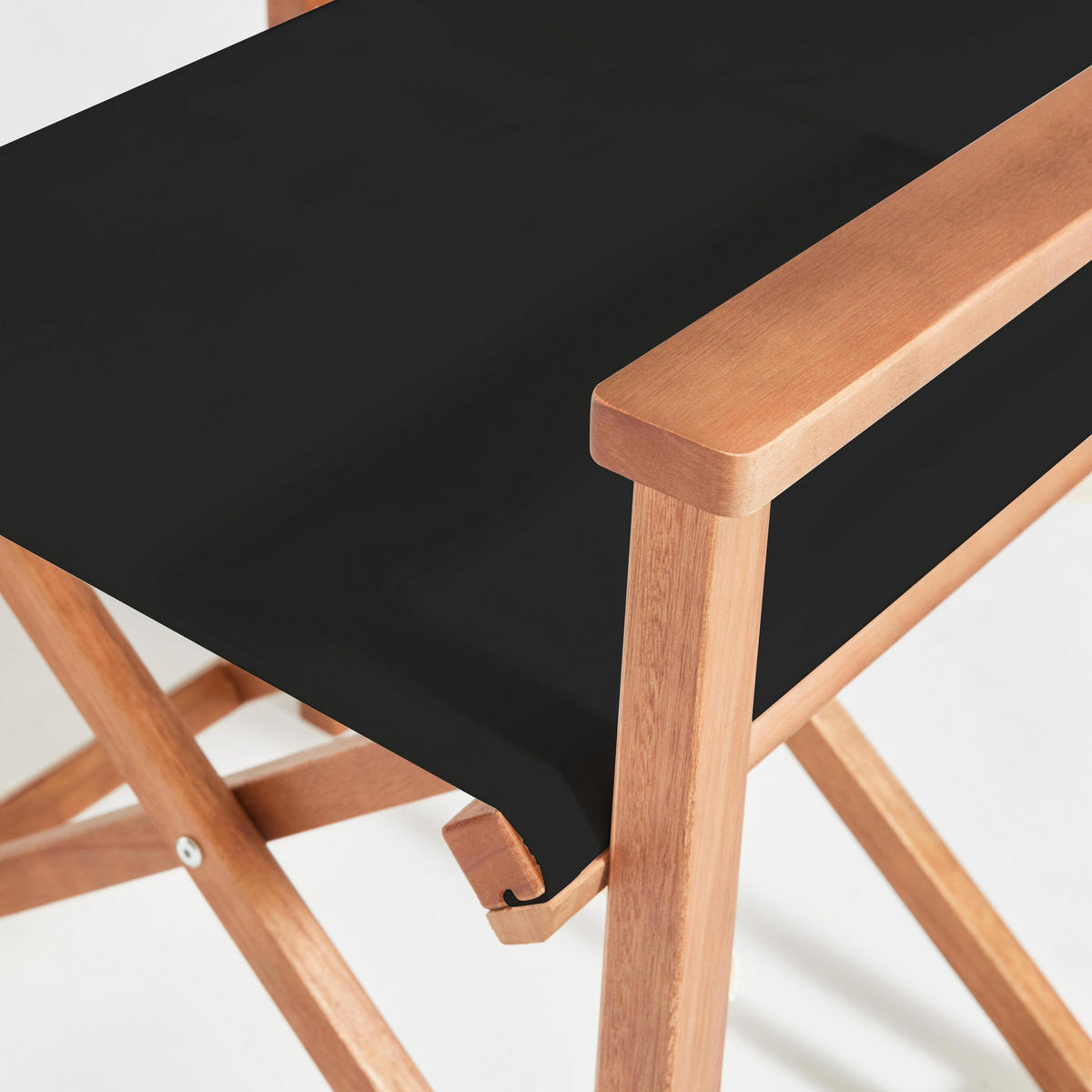 GARTENSTUHL 2-tlg., Schwarz - Schwarz, Holz (59/85/54cm) - Oviala