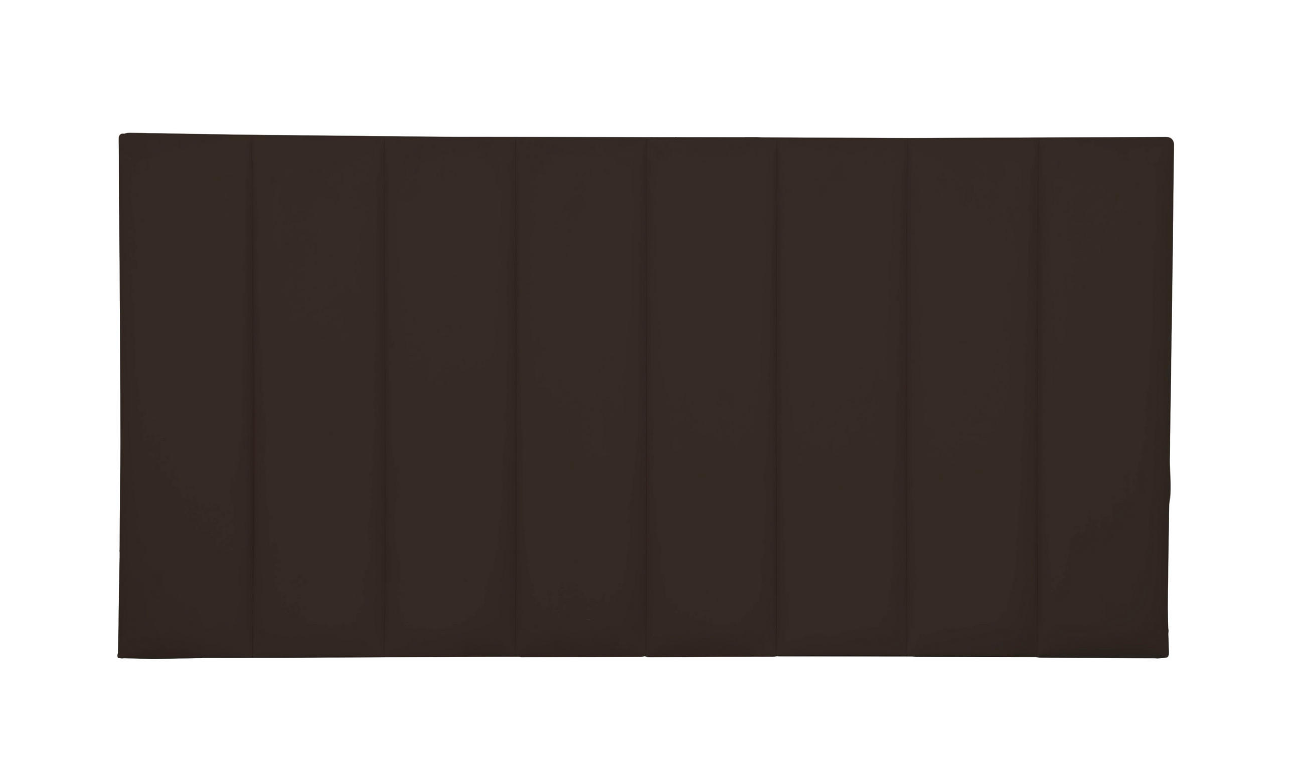 KOPFTEIL Gepolstertes aus Samt Erdfarben 160/57/8 cm NILA - Graubraun, Textil (160/57/8cm) - RNT By Really Nice Things