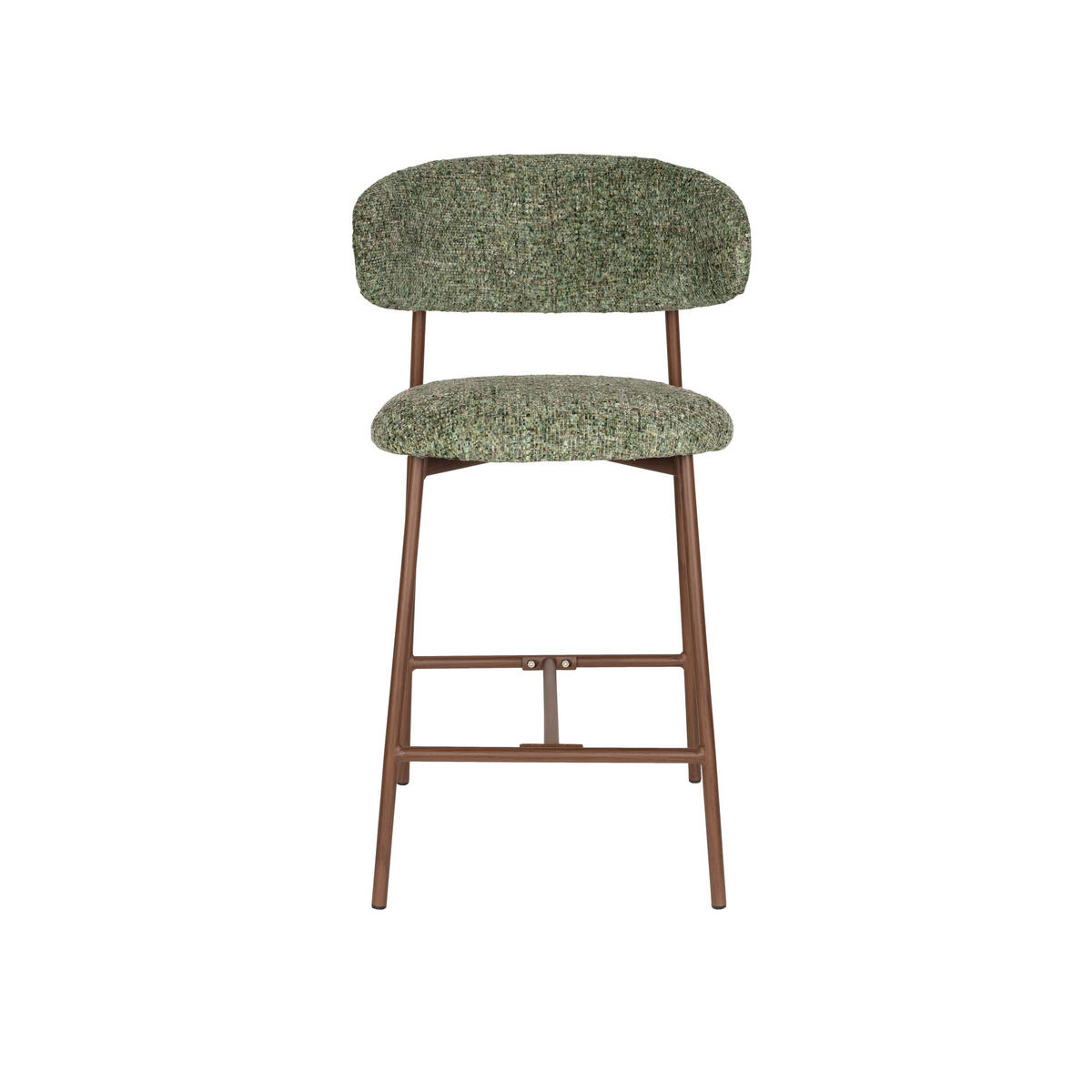 BARHOCKER Claes mit Rückenlehne 65 cm Grün - 2 er Set - Grün, Kunststoff (44/94/51cm)