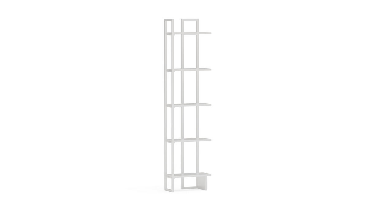 ECKREGAL Alice Weiß - Weiß, Holzwerkstoff/Metall (45/180/22cm) - Decorotika