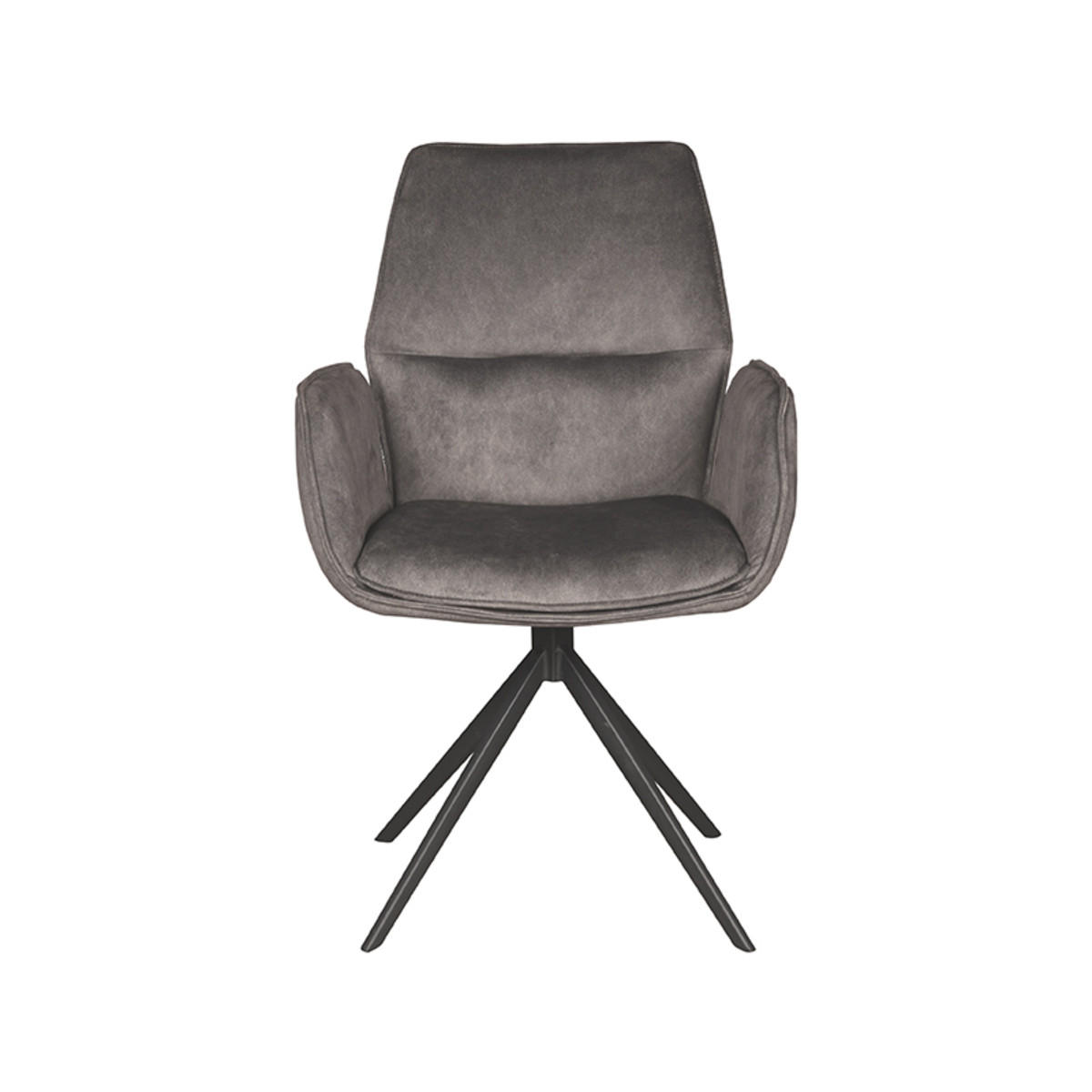 ESSZIMMERSTÜHLE Mellow Grey 63/58/92 cm 2er-Set - Grau, Textil (58/92/63cm) - LABEL51